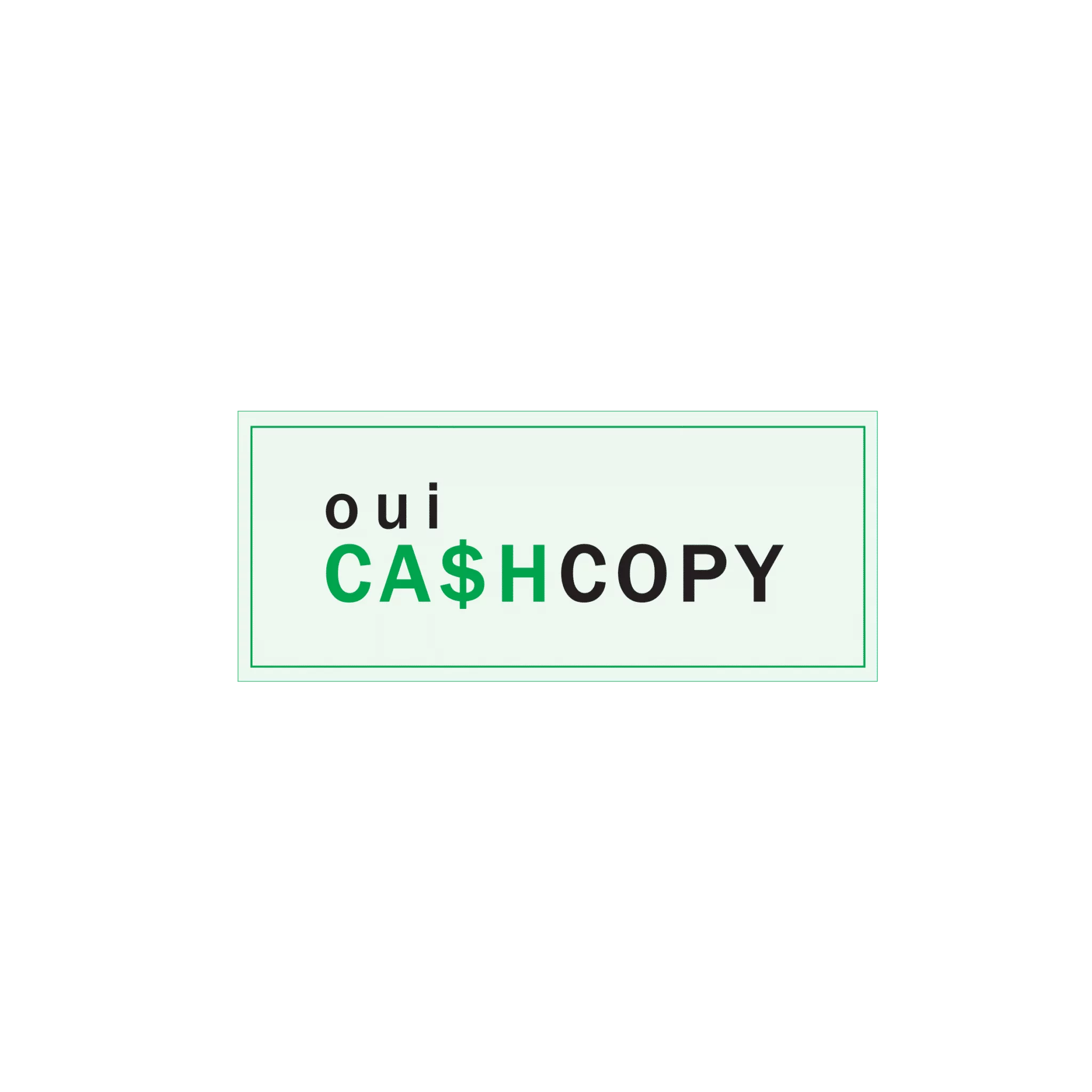 Oui Cash Copy PNG