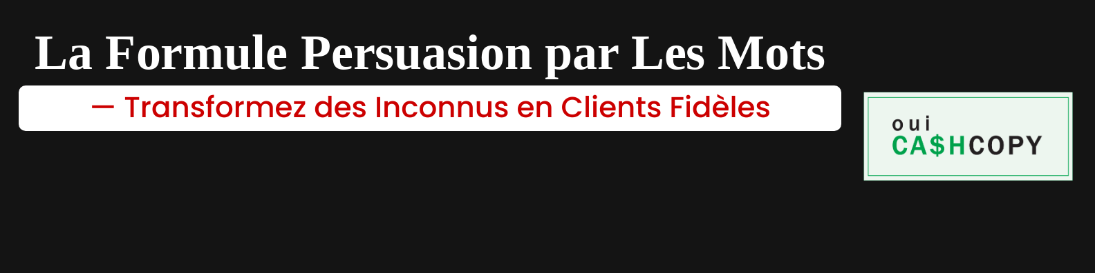 La Formule Persuasion par Les Mots banner linkedin entreprise 1584x396px