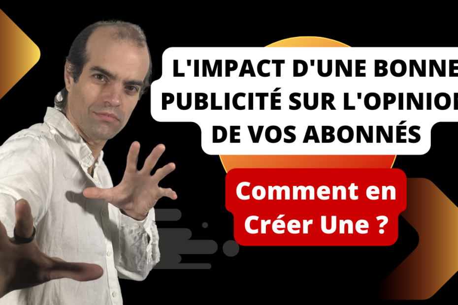 Limpact Dune Bonne Publicite sur Lopinion de Vos Abonnes